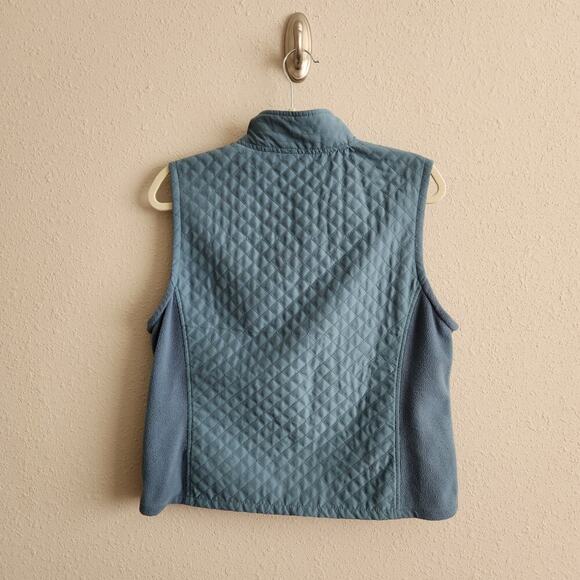 Columbia Women's Size Large Blue Quilted Zippered Vest Jacket - Picture 7 of 9